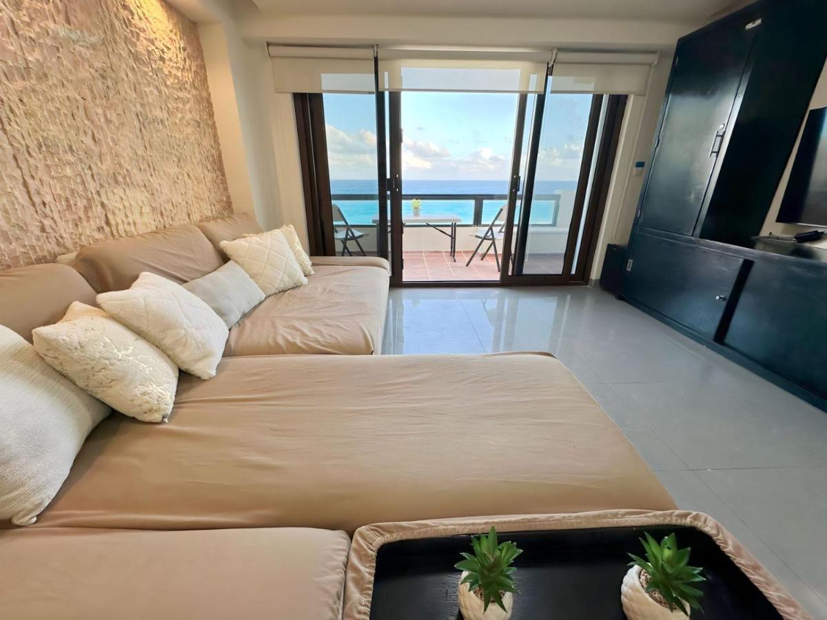 Amazing Beachfront Apartment Cancún Esterno foto